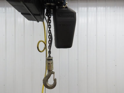 Donati 214D Electric Chain Hoist 1/2 Ton 16' Lift 16/5 FPM 2 Speed 460 Volt 3PH