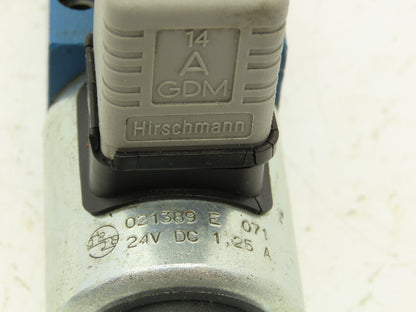 Rexroth 4WE 6 UA62/EG24N9K4 Directional Control Solenoid Valve 24VDC NG6 D03