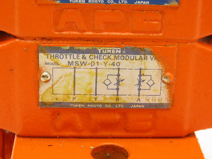 Yuken T-DSG-01-3C40-D24-50 Flow Control Modular Directional Solenoid Valve Stack