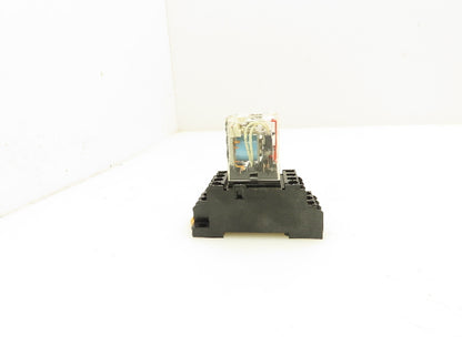 Omron MY4N-D2 Socket Relay 4PDT 5A 24VDC w/Base  Lot of 17