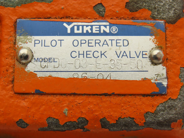 Yuken CPDG-03-E-35-50 Pilot Operated Check Valve