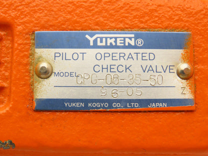 Yuken CPG-06-35-50 Pilot Operated Check Valve