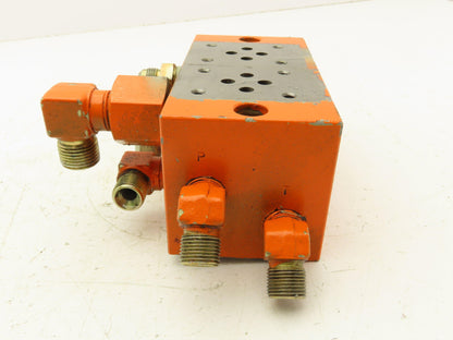 Yuken MMC-01-2-40 Hydraulic Modular Valve Base Plate 2-Station D03 Manifold