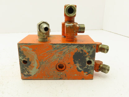 Yuken MMC-01-2-40 Hydraulic Modular Valve Base Plate 2-Station D03 Manifold