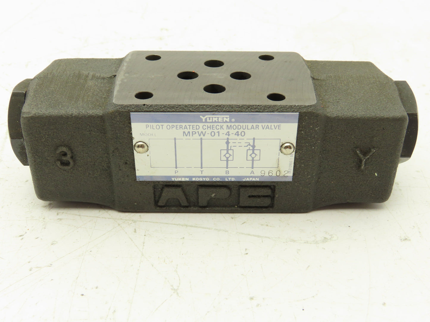 Yuken MPW-01-4-40 Pilot Operated Modular Check Valve D03