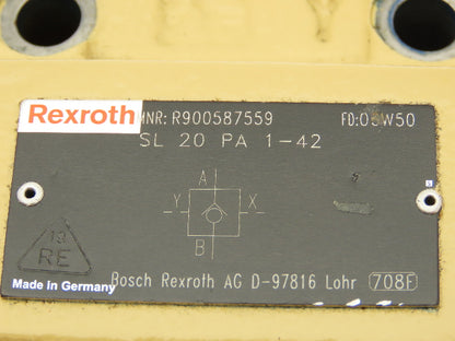 Rexroth SL 20 PA 1-42 Hydraulic Check Valve Pilot Operated R900587559