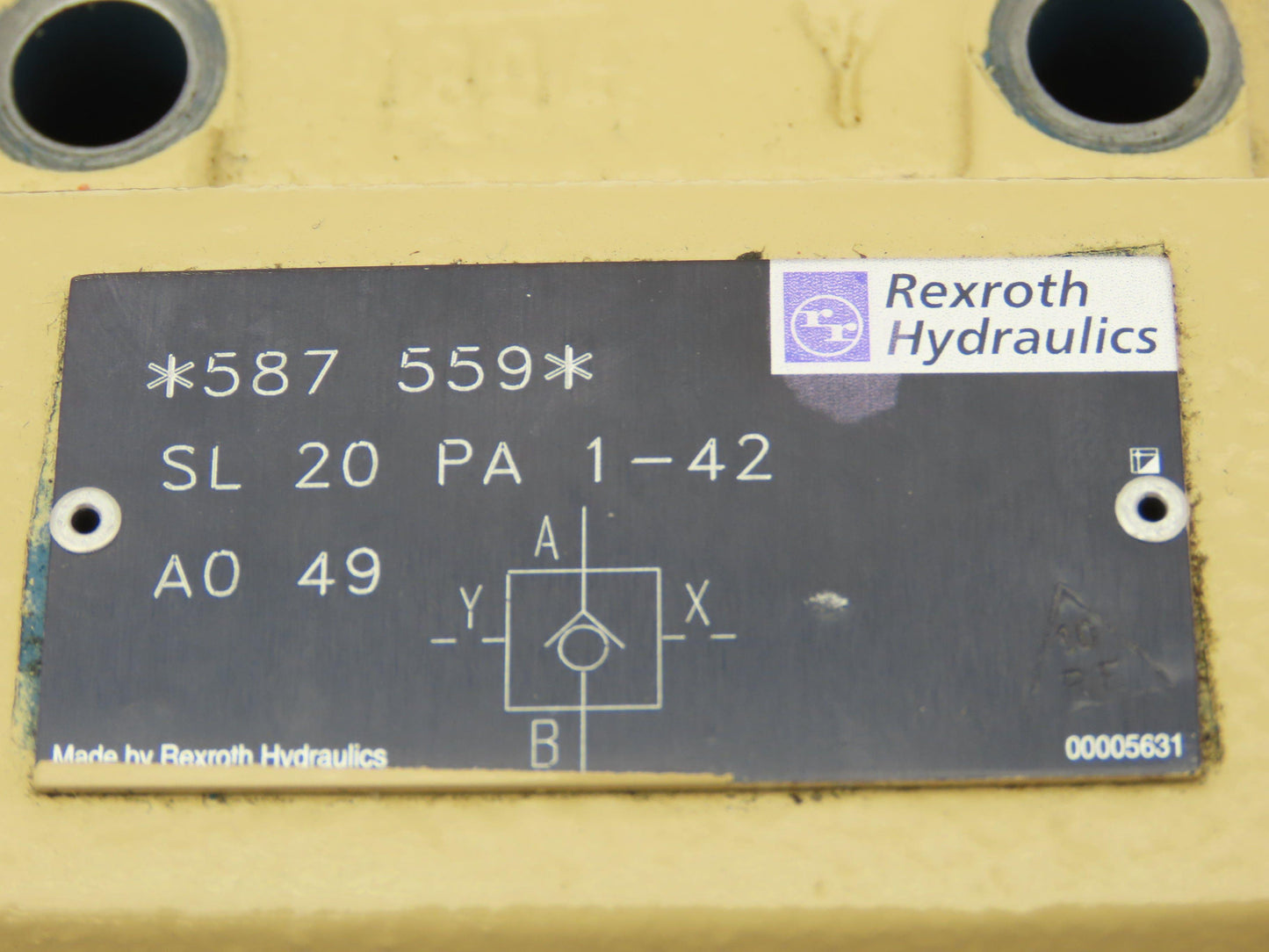 Rexroth SL 20 PA 1-42 Hydraulic Check Valve Pilot Operated