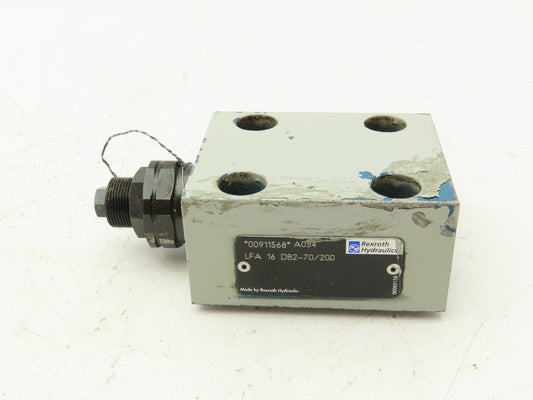 Rexroth LFA 16 DB2-70/200 Logic Cartridge Manual Relief Valve Control Cover
