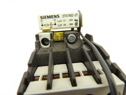 Siemens 3TF4101-0A Contactor 120V Coil 20A 600V Lot of 2