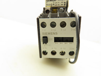 Siemens 3TF4101-0A Contactor 120V Coil 20A 600V Lot of 2