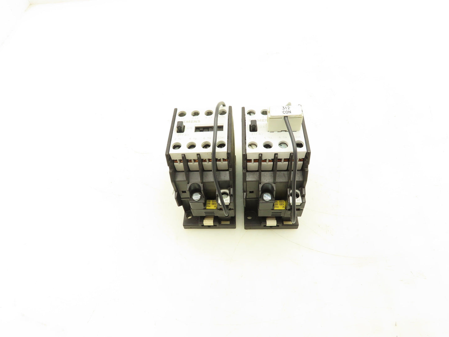 Siemens 3TF4101-0A Contactor 120V Coil 20A 600V Lot of 2