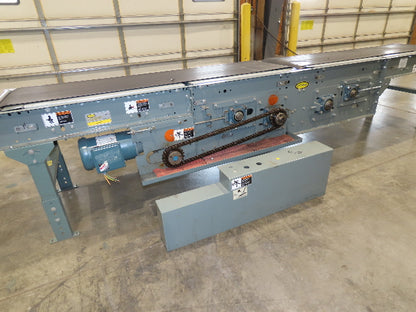Hytrol 24"x 12' Gapper Conveyor 18" Belt 2-Speed Package Gapping 205-365 FPM