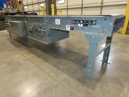 Hytrol 24"x 12' Gapper Conveyor 18" Belt 2-Speed Package Gapping 205-365 FPM
