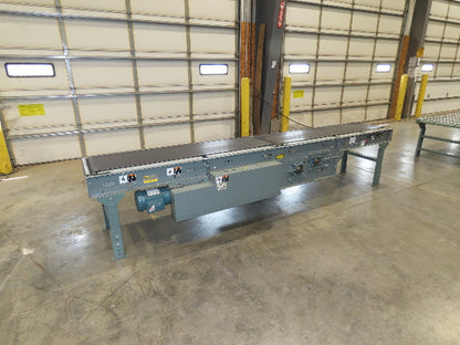 Hytrol 24"x 12' Gapper Conveyor 18" Belt 2-Speed Package Gapping 205-365 FPM