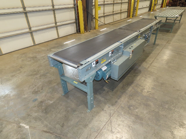 Hytrol 24"x 12' Gapper Conveyor 18" Belt 2-Speed Package Gapping 205-365 FPM