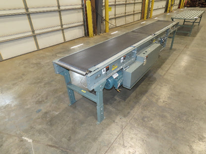 Hytrol 24"x 12' Gapper Conveyor 18" Belt 2-Speed Package Gapping 205-365 FPM