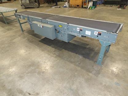 Hytrol 24"x 12' Gapper Conveyor 18" Belt 2-Speed Package Gapping 205-365 FPM