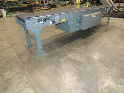 Hytrol 24"x 12' Gapper Conveyor 18" Belt 2-Speed Package Gapping 205-365 FPM