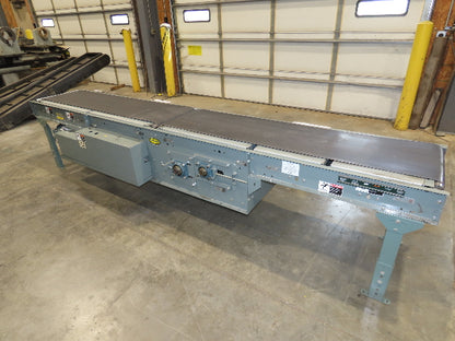 Hytrol 24"x 12' Gapper Conveyor 18" Belt 2-Speed Package Gapping 205-365 FPM
