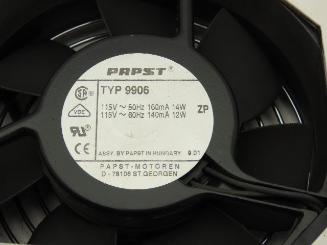 EBM Papst FA-157-237-001 AC Axial Fan 4-1/2" 115V Assembly of 3