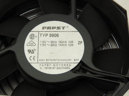 EBM Papst FA-157-237-001 AC Axial Fan 4-1/2" 115V Assembly of 3