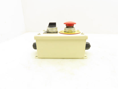Hoffman E2PB Allen Bradley Push Button Enclosure E-Stop Momentary Selector