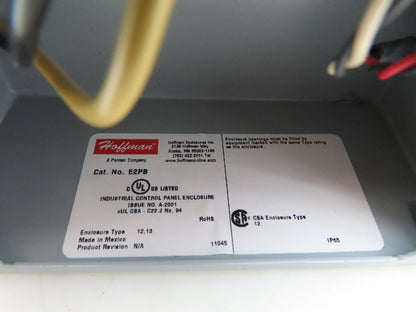 Hoffman E2PB Allen Bradley Push Button Enclosure E-Stop Momentary Selector