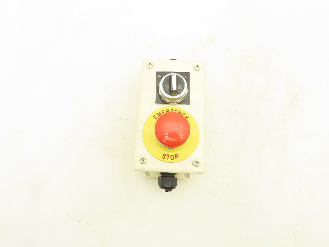 Hoffman E2PB Allen Bradley Push Button Enclosure E-Stop Momentary Sele ...