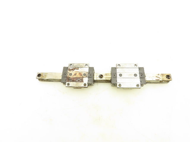 Bosh Rexroth R165119420 Ball Car Linear Guide Carriage Blocks 15x252mm 10" Rail
