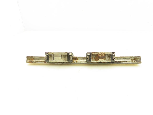 Bosh Rexroth R165119420 Ball Car Linear Guide Carriage Blocks 15x252mm 10" Rail