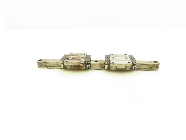 Bosh Rexroth R165119420 Ball Car Linear Guide Carriage Blocks 15x252mm 10" Rail