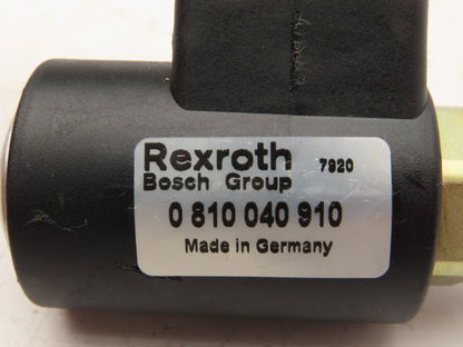 Bosch Rexroth 0 810 040 910 Directional Cartridge Poppet Valve 24VDC Solenoid