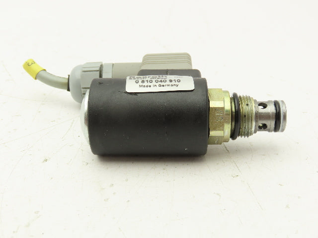 Bosch Rexroth 0 810 040 910 Directional Cartridge Poppet Valve 24VDC Solenoid