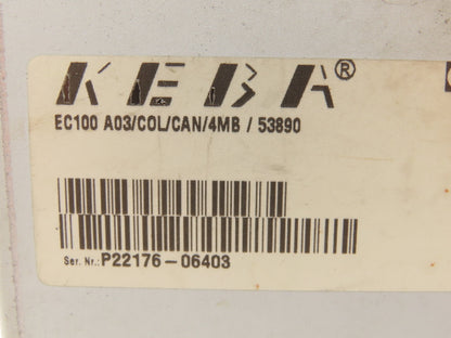Keba EC100A03/C0L/CAN/4MB/53890 PLC Chassis 16-Slot Rack w/Motherboard 1842E-0