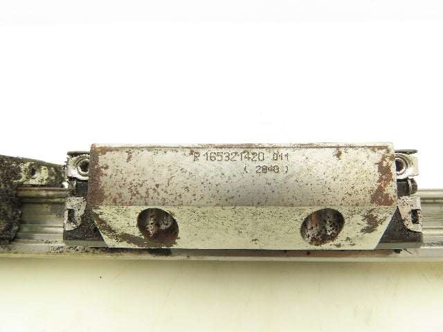 Bosh Rexroth R165321420 Ball Car Linear Guide Carriage Block 20 x 418mm Rail