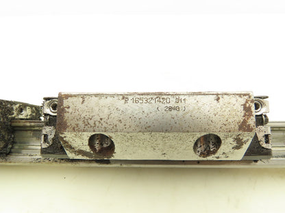 Bosh Rexroth R165321420 Ball Car Linear Guide Carriage Block 20 x 418mm Rail