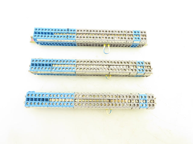 Entrelec DR 4/6.1 Terminal Block DIN Rail Lot of 105 Total 3 Pieces