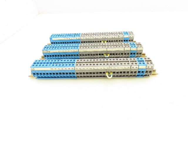 Entrelec DR 4/6.1 Terminal Block DIN Rail Lot of 105 Total 3 Pieces