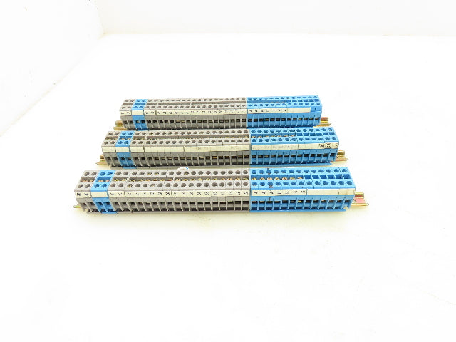Entrelec DR 4/6.1 Terminal Block DIN Rail Lot of 105 Total 3 Pieces