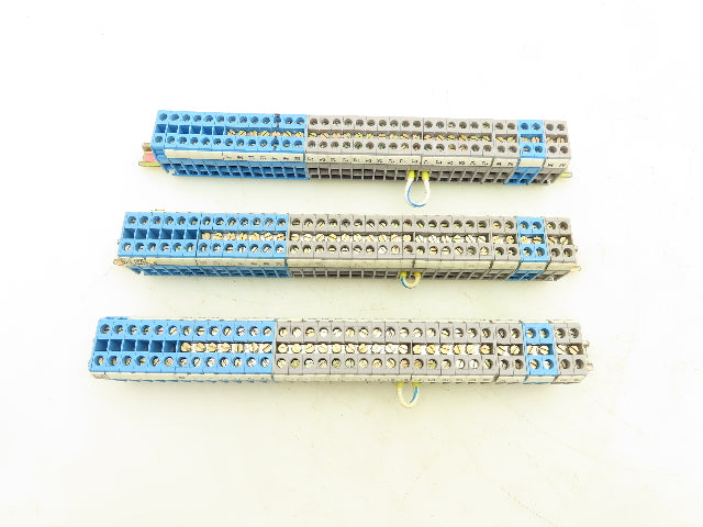 Entrelec DR 4/6.1 Terminal Block DIN Rail Lot of 105 Total 3 Pieces