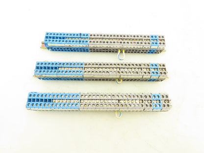 Entrelec DR 4/6.1 Terminal Block DIN Rail Lot of 105 Total 3 Pieces