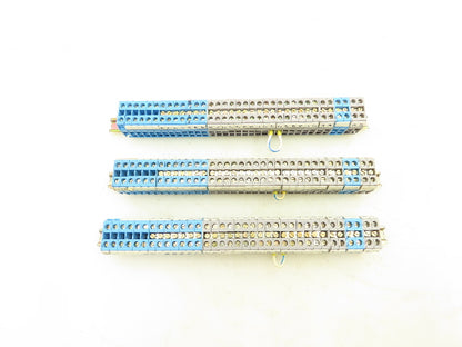 Entrelec DR 4/6.1 Terminal Block DIN Rail Lot of 105 Total 3 Pieces