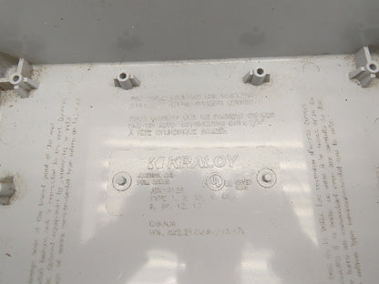 Kraloy JBX12126 Electrical Enclosure 12x12x6" PVC Junction Pull Box 822 Cu In