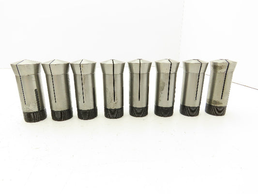 5C Round Collet Set 1/16" to 1/2" by 16ths  Lot of 8