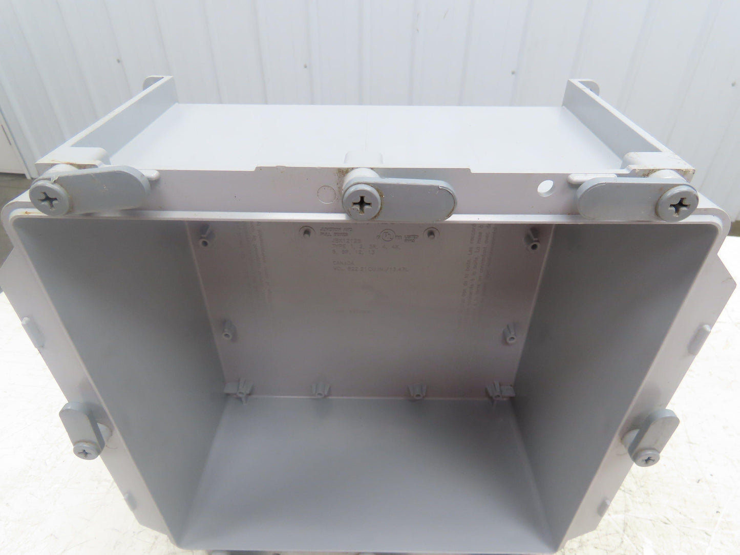 Kraloy JBX12126 Electrical Enclosure 12x12x6" PVC Junction Pull Box No Lid