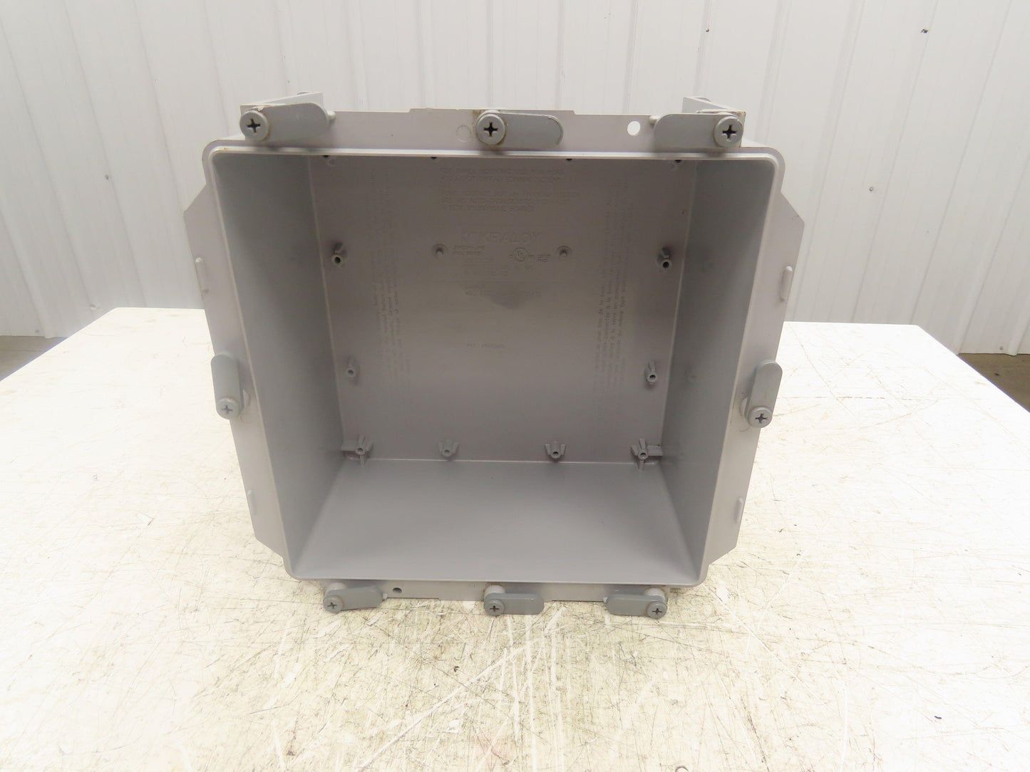 Kraloy JBX12126 Electrical Enclosure 12x12x6" PVC Junction Pull Box No Lid