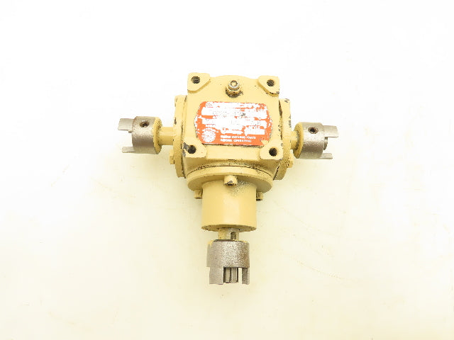 Hub City 0220-21101 M3 Right Angle Gear Drive 1:1 Reducer 5/8" Dual Shaft