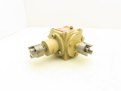 Hub City 0220-21101 M3 Right Angle Gear Drive 1:1 Reducer 5/8" Dual Shaft