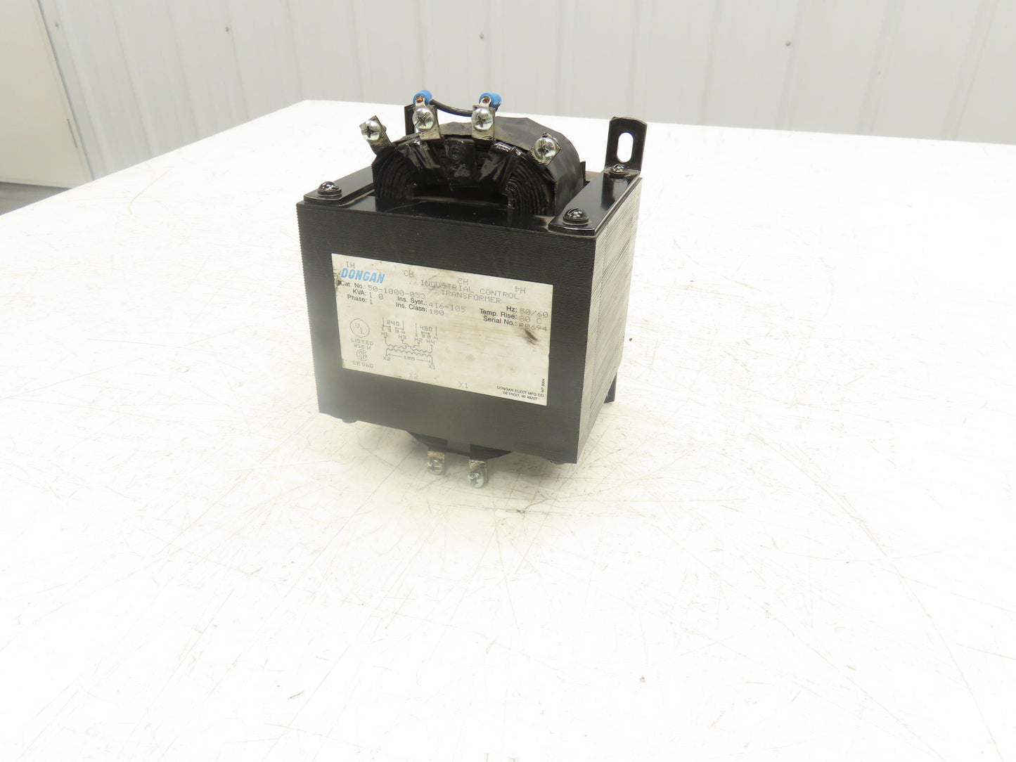 Dongan 50-1000-053 Industrial Control Transformer 1KVA 1Ph HV 240/480V LV 120V