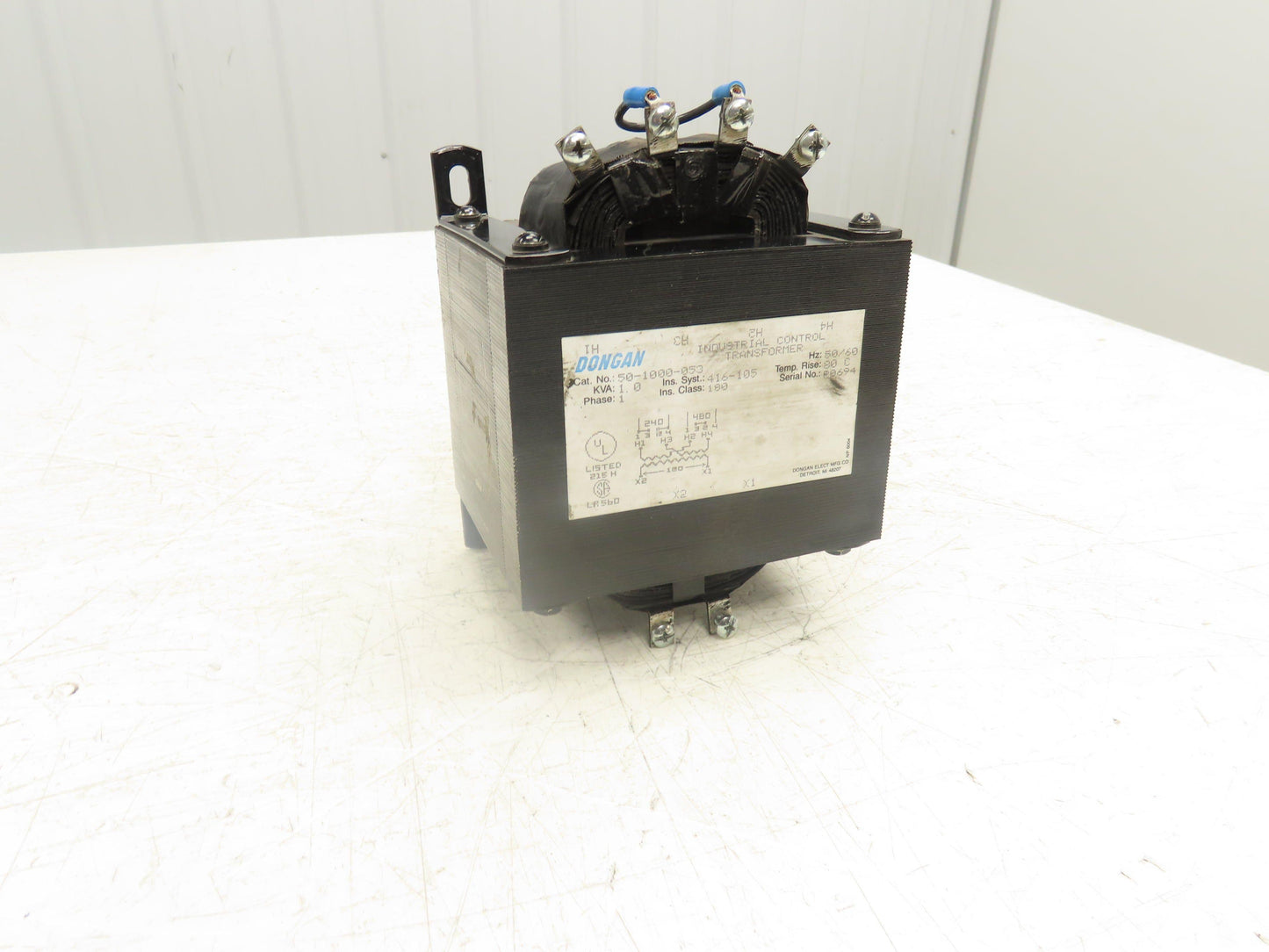 Dongan 50-1000-053 Industrial Control Transformer 1KVA 1Ph HV 240/480V LV 120V